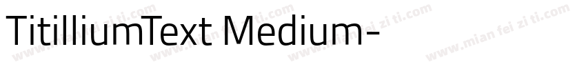 TitilliumText Medium字体转换